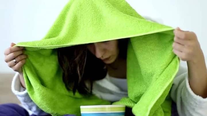 3. Dry Ginger Powder Steam Or Tea: Mix the dry ginger powder into tea or inhale its steam with hot water. It's known to fight cold-induced fever and body aches. This can help in opening sinuses, clearing toxins, and supporting a fast recovery from fever-like symptoms. (Image Source: Pinterest/OrganicAromas)