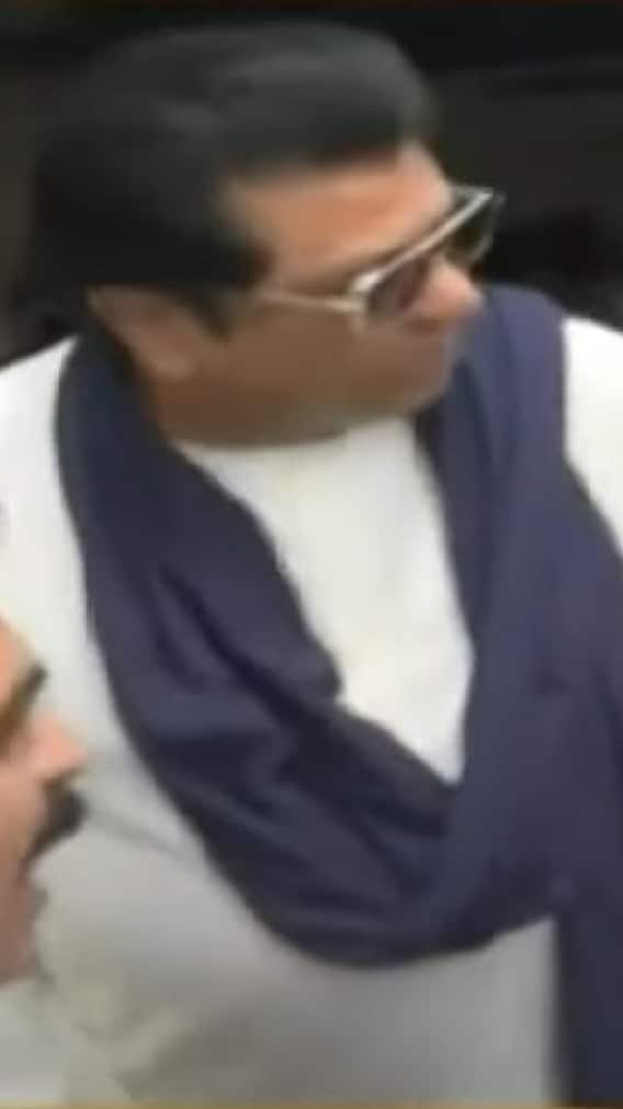 मफलर, गॉगल, सफेद सदरा; राज ठाकरेंचा लूक पाहा!