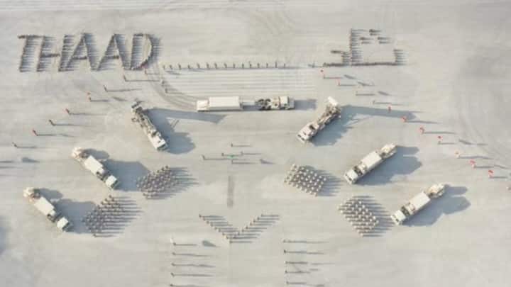 THAAD बैलिस्टिक मिसाइलों के टर्मिनल चरण में उन्हें इंटरसेप्ट करता है. इसकी 100% सफलता दर इसे विश्वसनीय बनाती है. इजरायल में इसकी तैनाती ने पूरी दुनिया ने हैरान कर दिया. इसकी रेंज 200 किमी और ऊंचाई 150 किमी. इसको अमेरिका ने बनाया है.