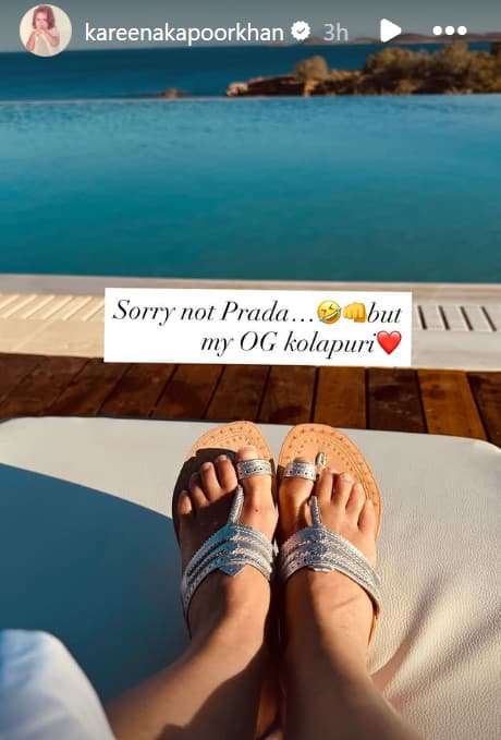 Prada’s Toe Ring Sandals Get Roasted By Kareena Kapoor’s OG Kolhapuri Post