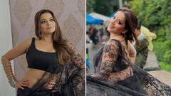 Monalisa Look: બ્લેક સાડીમાં મોનાલિસાનો હોટ અને બોલ્ડ અંદાજ, તસવીરો થઈ વાયરલ