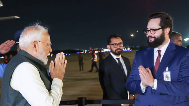 PM Modi Arrives In Brazil For 17th BRICS Summit, Receives Heartfelt Welcome From Indian Communi