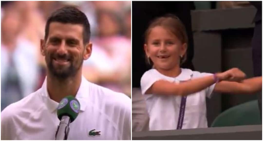WATCH: Novak Djokovic Daughter's Viral Dance Moment After His 100th Wimbledon Win Novak Djokovic Daughter Viral Dance Moment After 100th Wimbledon Win WATCH: Novak Djokovic Daughter's Viral Dance Moment After His 100th Wimbledon Win
