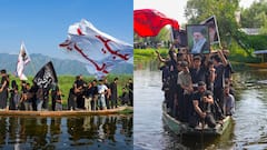 श्रीनगर डल झील में अनोखा मुहर्रम जुलूस, इमाम हुसैन की शहादत को याद किया गया