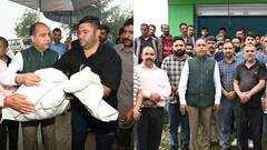 हिमाचल में भारी बारिश से तबाही, सड़कें नहीं हुई बहाल, 10km चलकर लंबाथाच तक पहुंचे जयराम ठाकुर