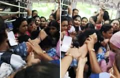 ਟਰੇਨ ‘ਚ 2 ਜਨਾਨੀਆਂ ਦੀ ਹੋਈ ਜ਼ਬਰਦਸਤ ਲੜਾਈ, ਗੁੱਸੇ ਵਿੱਚ ਪੱਟੇ ਇੱਕ ਦੂਜੇ ਦੇ ਵਾਲ, ਹਟਾਉਣ ਦੀ ਥਾਂ ਲੋਕਾਂ ਨੇ ਬਣਾਈ ਵੀਡੀਓ