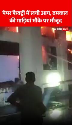 Breaking News: Fire breaks out at paper factory, fire tenders present at the spot | ABP NEWS
