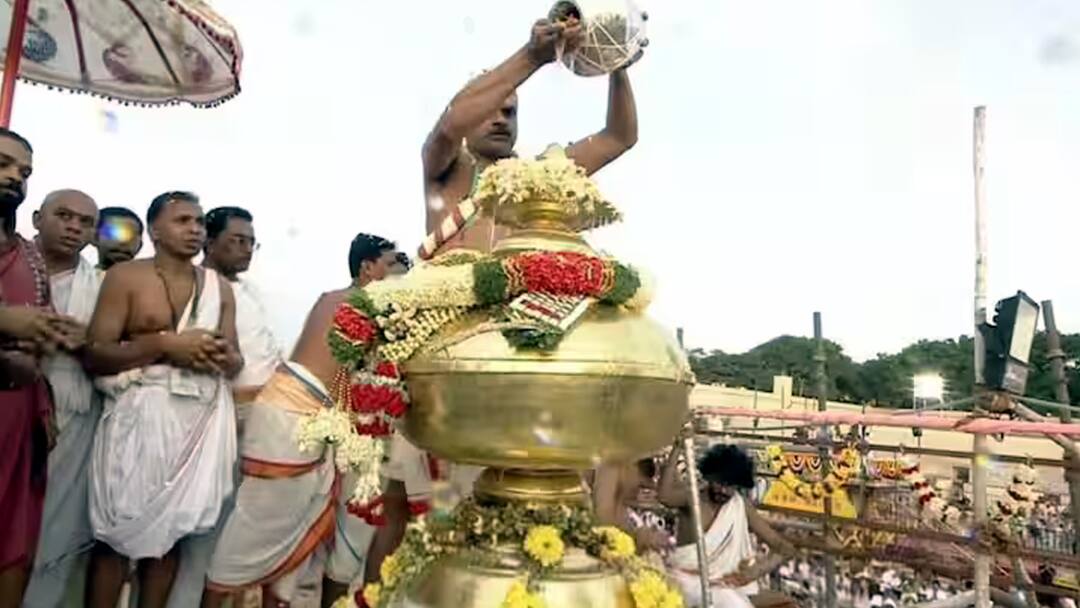 Tiruchendur Murugan Temple Kumbabhishekam festival Devotees worshipped tnn விண்ணை பிளந்த அரோகரா கோஷம்.. திருச்செந்தூர் முருகன் கோவில் கும்பாபிஷேகத்தில் மெய்சிலிர்க்க பக்தர்கள் வழிபாடு