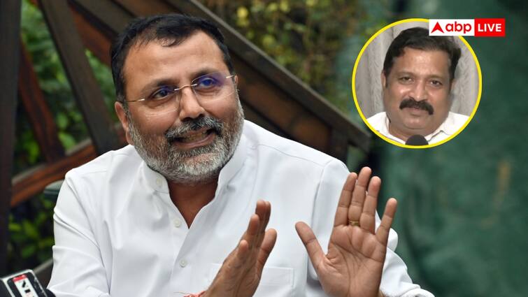 Congress Atul Londhe Patil On BJP MP Nishikant Dubey statement on Marathi langugae row निशिकांत दुबे के बयान पर कांग्रेस प्रवक्ता बोले, 'तुझमें देवेंद्र फडणवीस को उठाकर पटकने की ताकत है?'