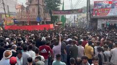 मोहर्रम की दसवीं पर मुजफ्फरनगर में भव्य जुलूस, हनुमान मंदिर को परंपरा के तहत ढका गया