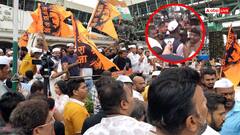 MNS के मोर्चे में पहुंचे उद्धव ठाकरे और शरद पवार के कार्यकर्ता, शिंदे गुट के मंत्री को भीड़ ने भगाया