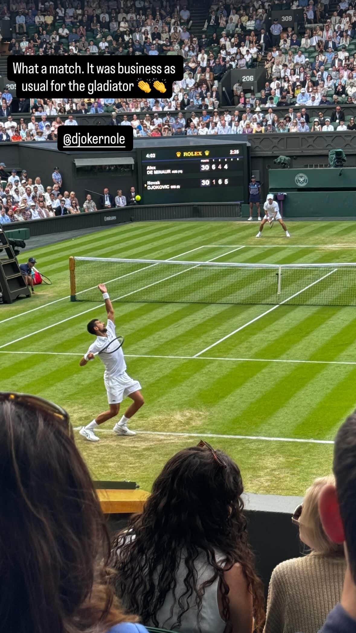 জকোভিচের ম্যাচ দেখা নিয়ে বিরাটের পোস্ট