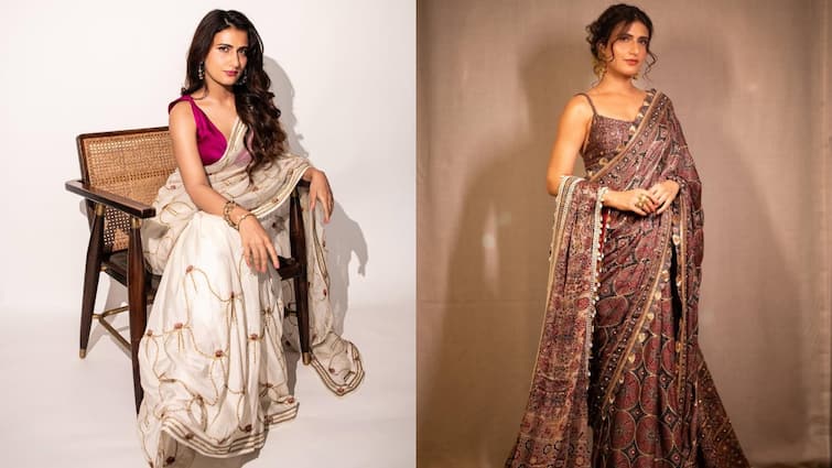 हर इवेंट में छा जाएंगी आप, बस ट्राय करें फातिमा सना शेख की ये ट्रेंडी साड़ी लुक्स