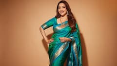 Hariyali Teej 2025 — Green Saree Looks Inspired By Madhuri Dixit For This Day