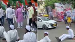 Bihar Bandh: Congress Worker Lies on Road, Vows ‘Won’t Move Even If a Car Tramples Us’
