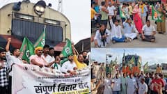 दरभंगा में 'नमो भारत' को रोका, जहानाबाद में SDM और डिप्टी SP की गाड़ी रोकी | बिहार बंद की तस्वीरें