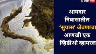आमदार निवासातील 'सुग्रास' भोजनाचा आणखी एक व्हिडीओ समोर, भाजीत सापडला सुतळीचा तुकडा