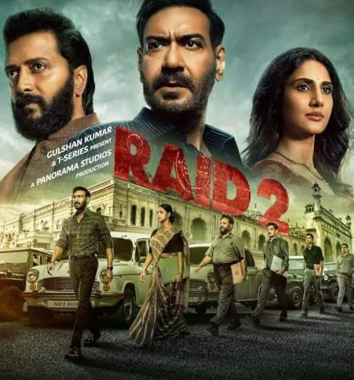 Raid 2 (Hindi): Seven years later, Raid 2 Return Ajay Devgan played his role as IRS officer amay Patnaik. Under the direction of Raj Kumar Gupta, Ritish Deshmukh and Vanani Kapoor also strengthened their place as the world and 243 crores at the box office with 243 crores.