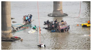 9 Killed As Moving Trucks, Tankers Plunge Into River After Bridge Collapse In Gujarat: Video