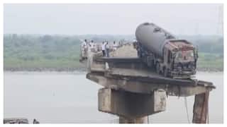 Bridge Collapses In Gujarat: Moving Truck, Tanker Fall In River — Watch