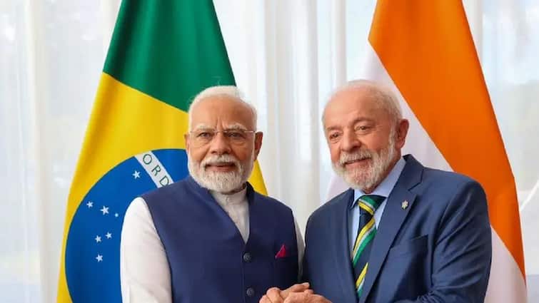 Prime Minister Modi meets with the President of Brazil set target to increase bilateral trade to USD 20 billion இந்தியாவுடன் கைகோர்க்கும் பிரேசில்.. 1.6 லட்சம் கோடி வர்த்தக இலக்கு!
