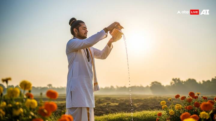 Arghya to the Sun increases self -confidence and faith. According to astrology, the Sun represents the soul. When we offer water to the Sun, our energy is awakened, which keeps us energetic all day. Along with this, by offering water, negative and mental fatigue starts to get rid of.