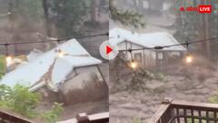 बाढ़ में बह गया आशियाना...सैलाब में तैरते इस घर को देख हैरान रह जाएंगे आप, वायरल हो रहा वीडियो