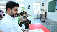 Chandrababu Naidu-Lokesh Nara Father-Son Duo Return To School. One As Teacher, The Other As Student: WATCH