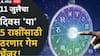 Lucky Zodiac Signs : 11 जुलैचा दिवस 'या' 5 राशींसाठी ठरणार गेमचेंजर! उत्पन्नाचे नवे मार्ग होतील खुले, वाईट काळ लवकरच संपणार