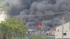 Massive Fire Breaks Out At Mattress Factory In Andhra's Eluru: VIDEO