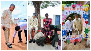 Andhra Pradesh PTM: తల్లిదండ్రులకు పాదాభివందనం- విద్యార్థులతో కలిసి భోజనం, ఏపీలో సందడిగా పీటీఎం