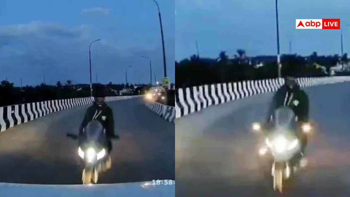 Watch: SUV और बाइक की जोरदार टक्कर का वीडियो वायरल, उड़े परखच्चे, डैशकैम में रिकॉर्ड वीडियो वायरल