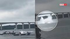 Watch: हवा में उड़ रहे हेलीकॉप्टर को नदी ने अपनी तरफ खींचा, हादसे का लाइव वीडियो वायरल