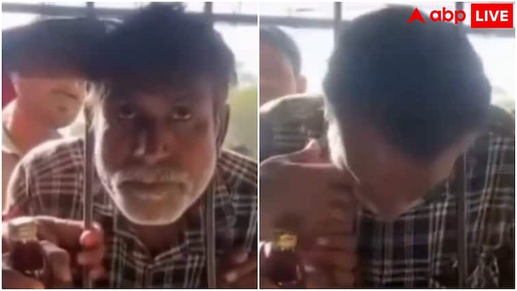 लत ही कुछ ऐसी है गुरू…दारू के लिए शख्स ने ठेके के जाल में फंसा लिया सिर; देखें वीडियो