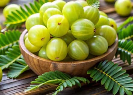 आंवला: आंवला विटामिन C से भरपूर होता है और बालों के नेचुरल कलर को बनाए रखने में मदद करता है. आंवले का पाउडर नारियल तेल में मिलाकर बालों में लगाएं या आंवला जूस पिएं.