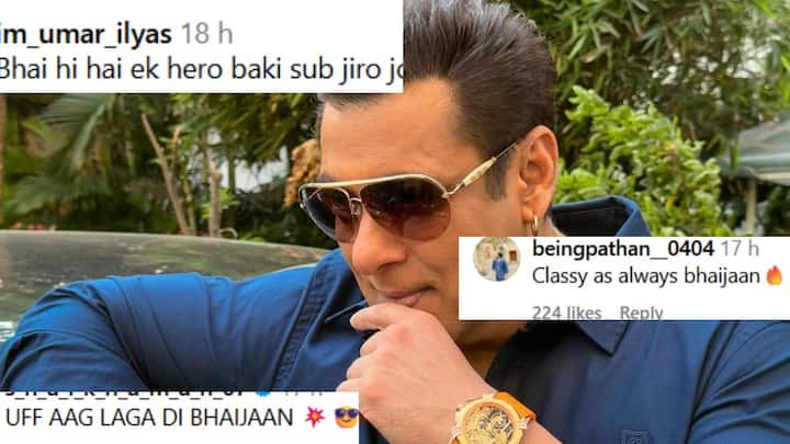 Somebody wrote, Uffe set fire to Bhaijaan, then someone wrote brother is the real hero, everyone else is zero. At the same time, another user also wrote, as usual, classy Bhaijaan.