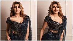 Nikki Tamboli’s Bold Blouse And Sparkling Saree Set The Internet On Fire; PICS