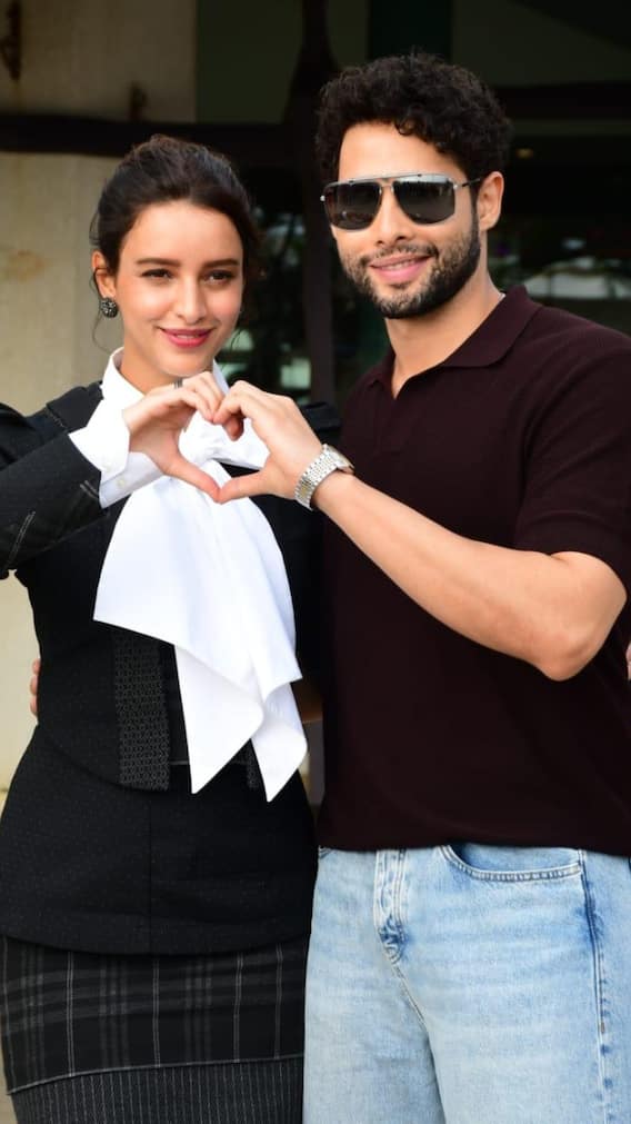 धड़क 2 के प्रमोशन के दौरान दिखा तृप्ति डिमरी और सिद्धांत का स्टाइलिश अंदाज