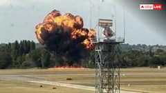 लंदन के साउथएंड एयरपोर्ट पर प्लेन क्रैश, टेक ऑफ करते ही बना आग का गोला