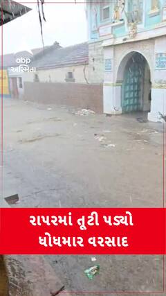 Kutch rain News: રાપરમાં તૂટી પડ્યો મનમૂકીને વરસાદ, જુઓ શેરીઓના રસ્તા થયા પાણી પાણી