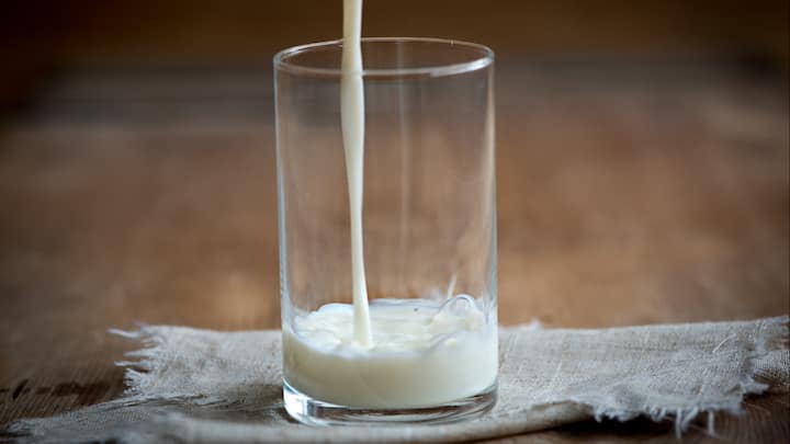 ঠান্ডা দুধ: ঠান্ডা দুধ একটি প্রাকৃতিক অ্যান্টাসিড হিসেবে কাজ করে যা অতিরিক্ত অ্যাসিডকে প্রশমিত করতে পারে। এটি পাকস্থলীর আস্তরণকে আবৃত করতে সাহায্য করে এবং অ্যাসিড রিফ্লাক্স ও বুকজ্বালা থেকে দ্রুত মুক্তি দেয়। কোনো চিনি বা ফ্লেভার যোগ করা উচিত নয়। সেরা ফলাফলের জন্য, বিশেষ করে রোগের প্রাদুর্ভাবের সময় বা রাতের অস্বস্তিতে খাবারের পরে ধীরে ধীরে পান করুন। (ছবি সূত্র: ক্যানভা)