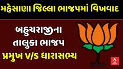 બહુચરાજી ભાજપમાં ભડકો: આંતરિક વિખવાદ સપાટી પર, તાલુકા પ્રમુખ અને ધારાસભ્ય આમને-સામને!