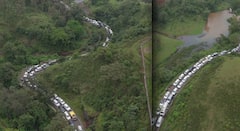 Chikhaldara :अबब..! चक्क 10 किलोमीटरपर्यंत वाहनांच्या लांबच लांब रांगा; चिखदऱ्यात पर्यटकांची तूफान गर्दी