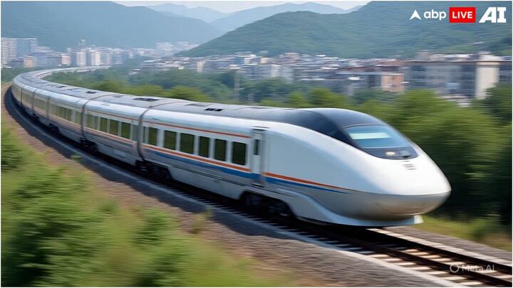 This train has been demonstrated in the 17th modern railway exhibition in Beijing, the capital of China. This train does not have wheels and it moves at the speed of its magnetic force and can also beat the speed of the wind.