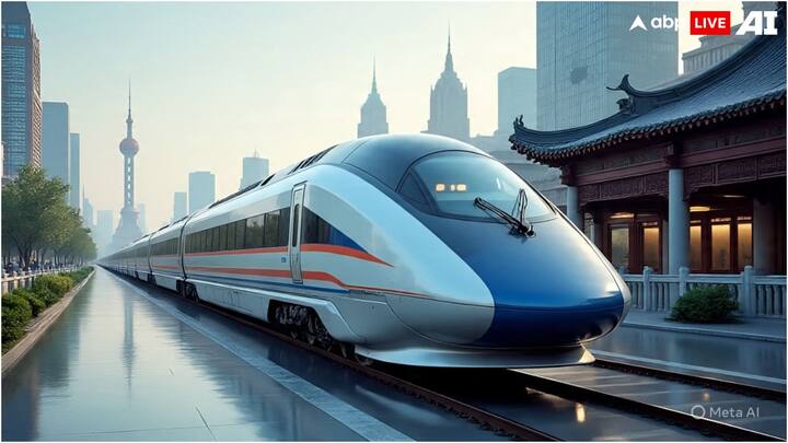 जानकारी के मुताबिक, चीन ने एक ऐसी ट्रेन बना ली है जो बुलेट ट्रेन से भी दोगुनी रफ्तार से दौड़ती है. इस ट्रेन को मैगलेव ट्रेन कहा जा रहा है, जिसकी अधिकतम गति 600 किलोमीटर/घंटा तक हो सकती है.