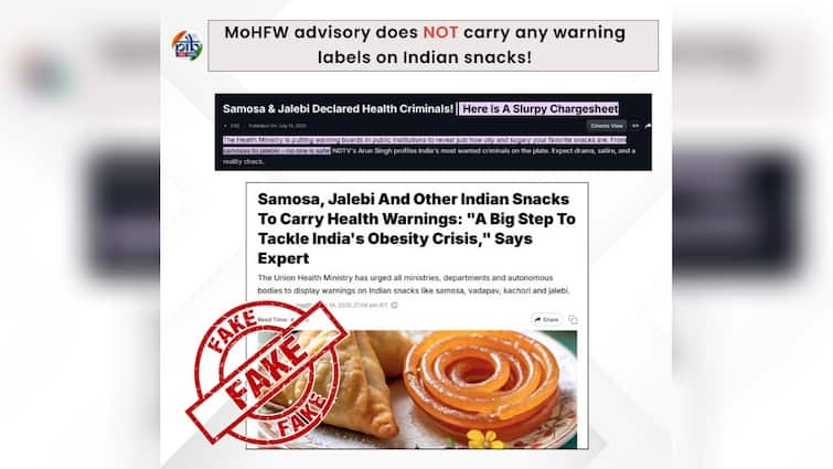 No Ban On Samosas Or Jalebis: Govt Says Health Advisory Doesn't Target Indian Street Food, Slams 'Baseless' Reports