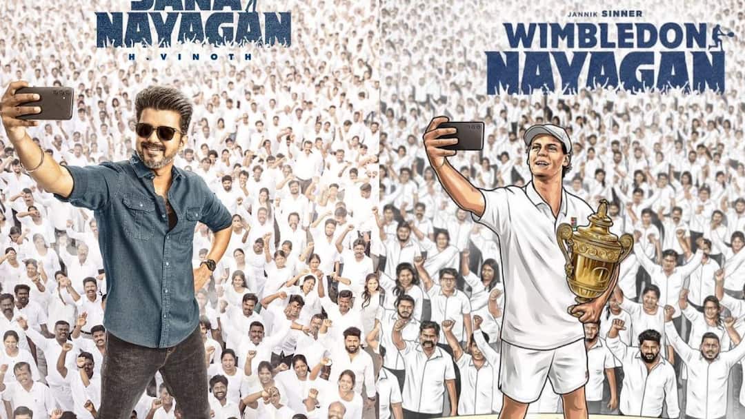 விம்பிள்டன் வென்ற ஜானிக் சின்னருக்கு ஜனநாயகன் ஸ்டைலில் பாராட்டு..வைரலாகும் போஸ்டர்