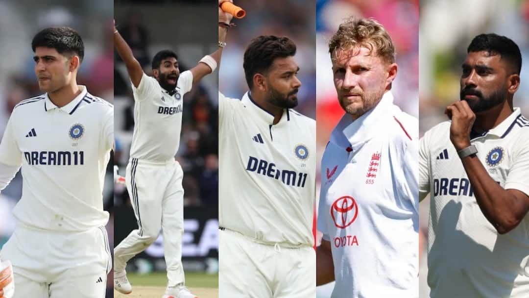 india vs england test series stats most runs and wickets players list shubman gill jasprit bumrah rishabh pant ind vs eng test 2025 भारत-इंग्लैंड टेस्ट सीरीज में सबसे ज्यादा रन और सबसे ज्यादा विकेट लेने वाले टॉप-5 खिलाड़ी, देखें लिस्ट