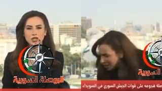 WATCH: TV News Turns Chaotic In Damascus As Israel Bombs Syria’s Defence Ministry, Videos Go Viral