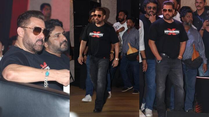 Salman Khan at ISRL event Launch: बॉलीवुड के भाईजान सलमान खान हाल ही में आईएसआरएल के सीजन 2 के ब्रांड एम्बेसडर और इन्वेस्टर बन गए हैं. लीग लॉन्च इवेंट के दौरान उनका स्वैग देखने को मिला